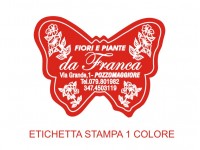 Etichette adesive per fioristi, fiorai e vivaisti  (mm 45X34) (cod.5G)